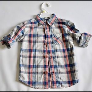 Sonoma Boys Size 4 Button Down Dress Shirt